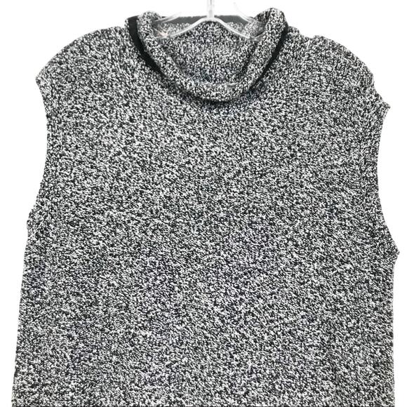 Loft Speckled Sleeveless Mock Neck Sweater Dress Sz S - Picture 2 of 8